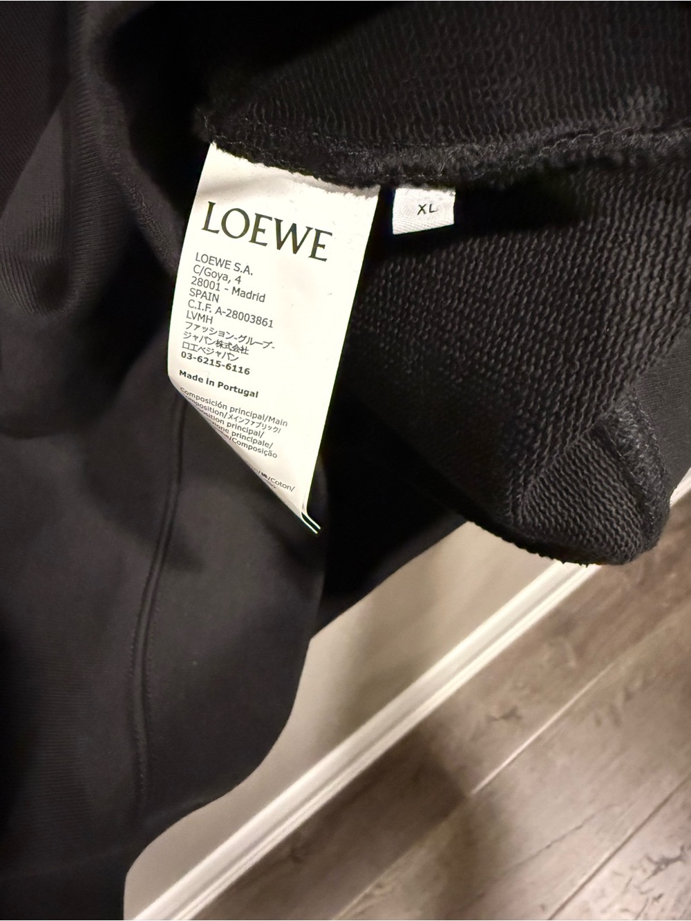 Loewe Black Logo mens Embroidered Crew Sweatshirt image 7
